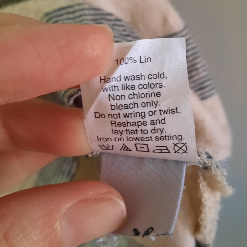 Madewell Linen Striped Tank Top XS - Picture 3 of 5